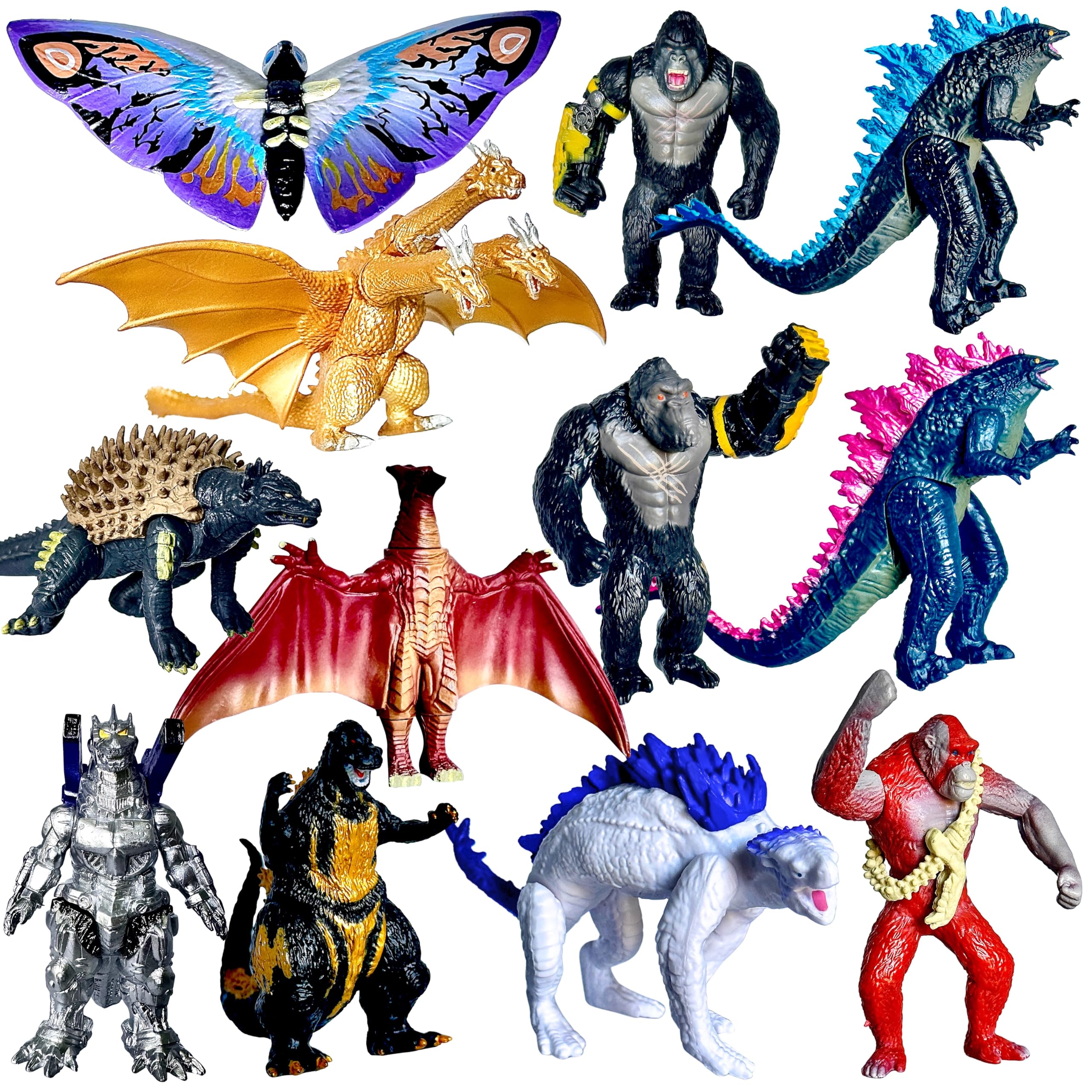 TwCare Godzilla x Kong figures collection, ideal for display and imaginative play