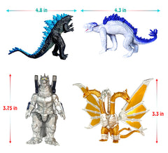 TwCare King Ghidorah Frost Bite figure for collectible display on shelves.