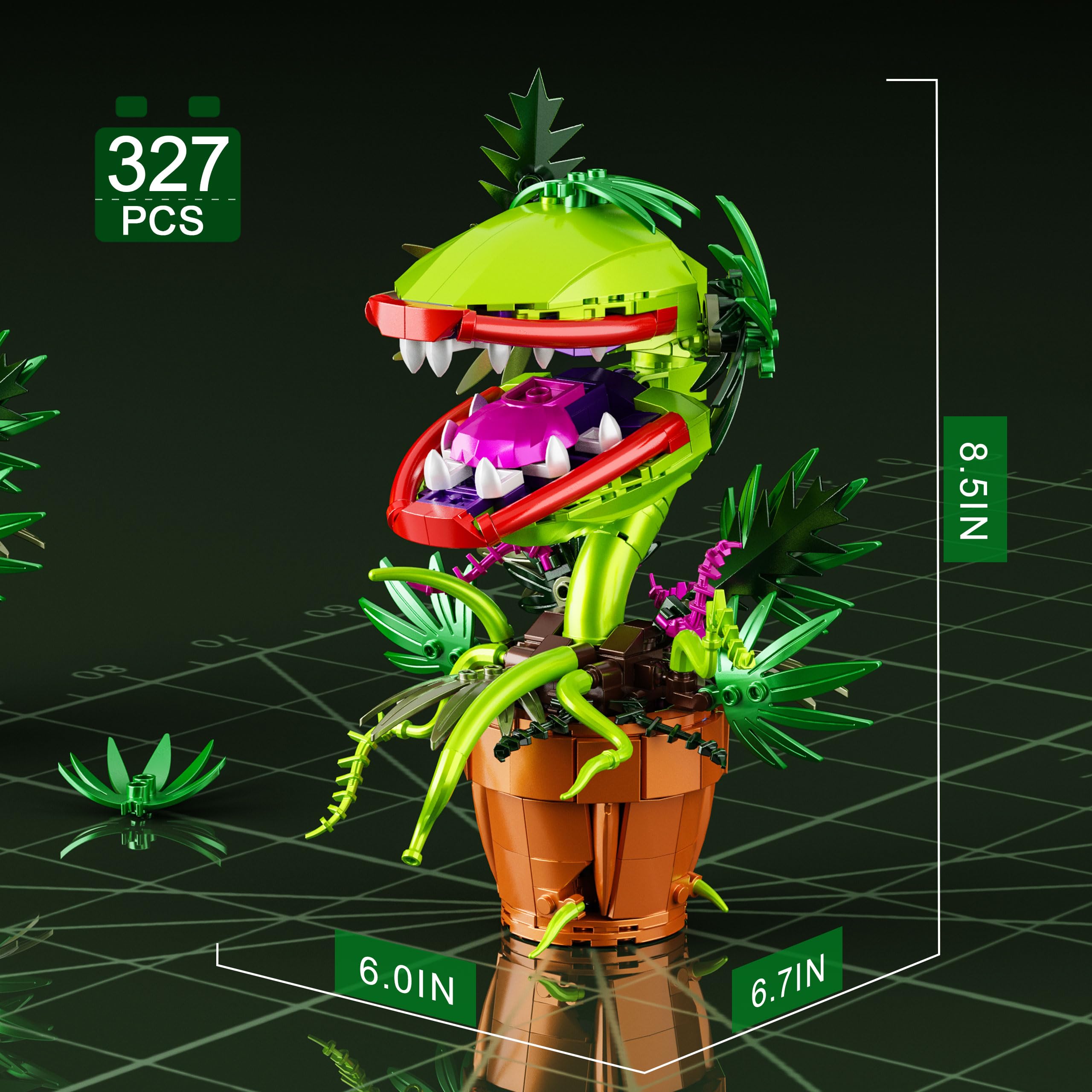Tweandar Audrey II mouth opens for dramatic DIY display