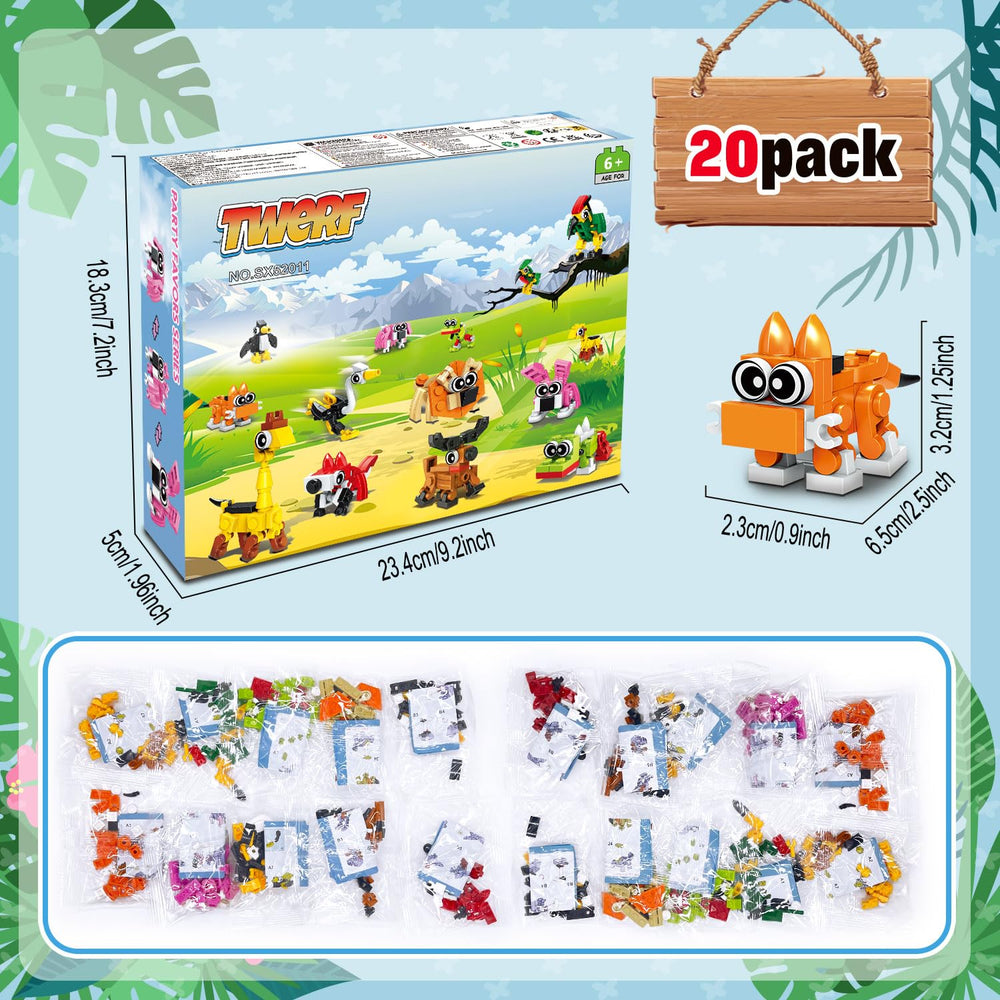 TWERF animal blocks pose variation three for diverse play