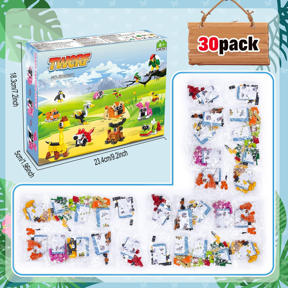 TWERF classroom prize display featuring animal blocks.