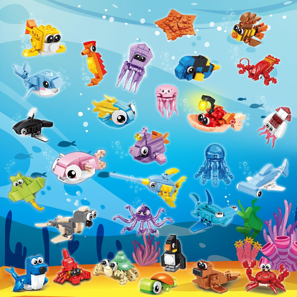 TWERF mini marine creatures pieces ideal for imaginative building