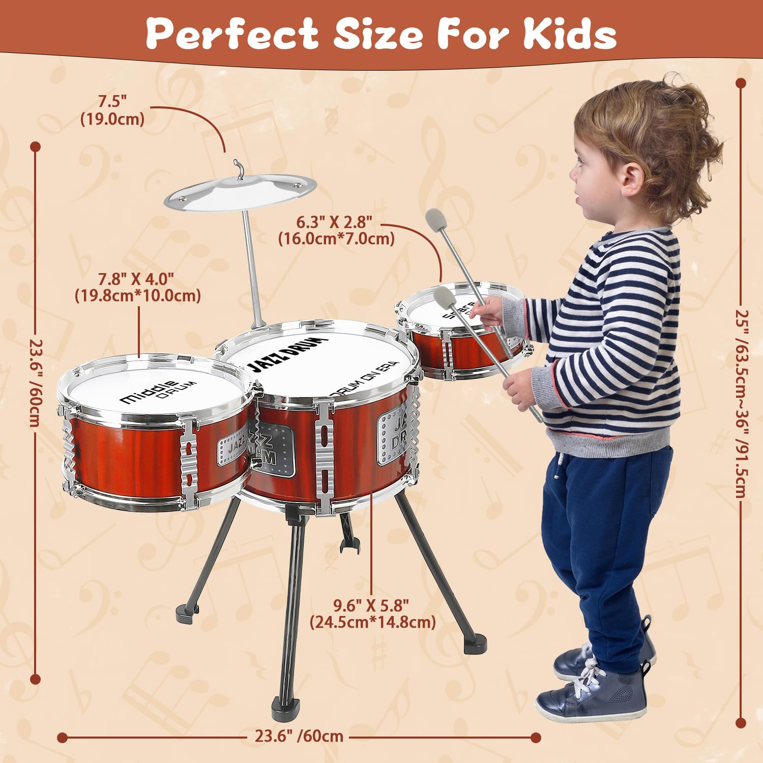 TWFRIC kids playing drum set evokes joyful musical exploration