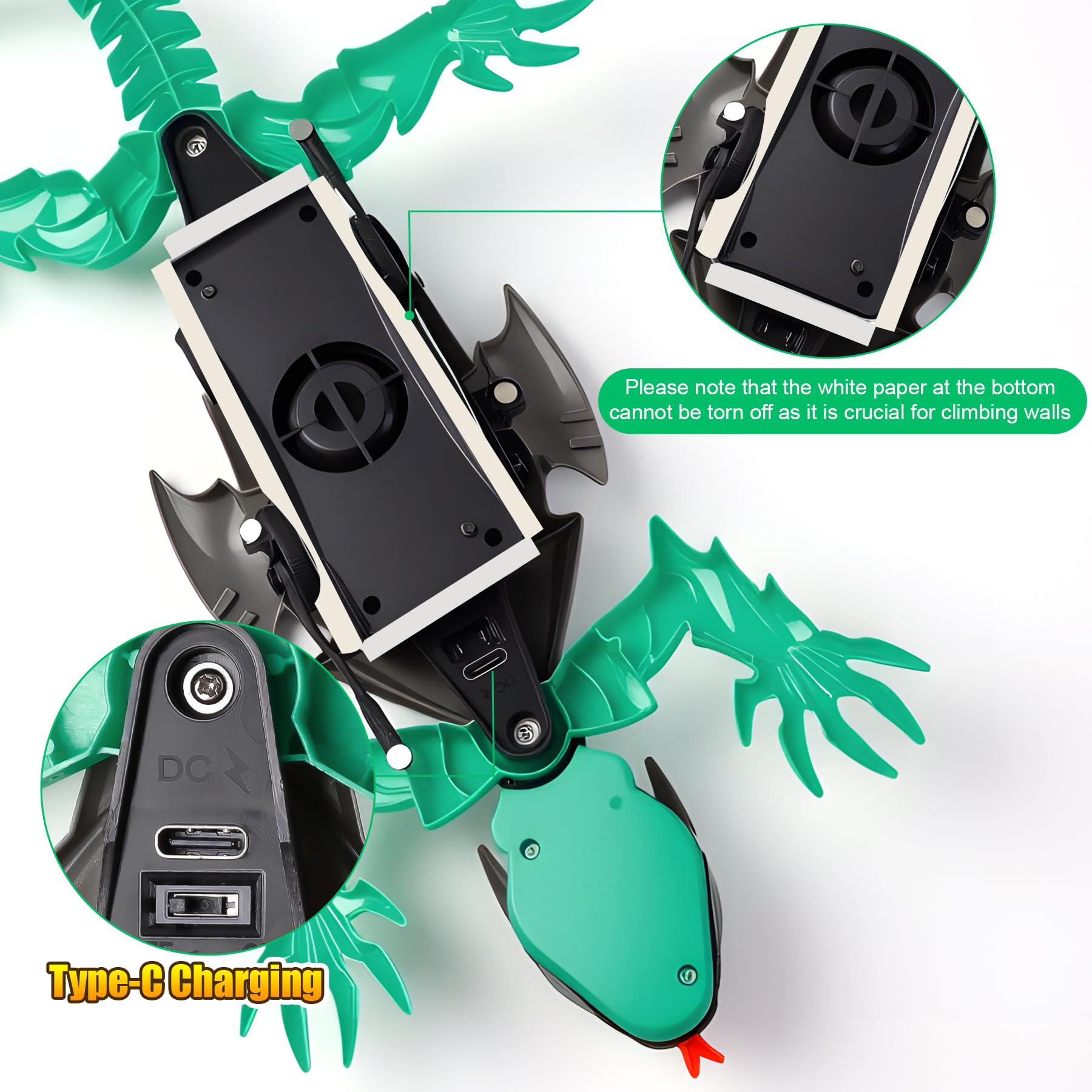 TWFRIC kid-friendly gift gecko grey supports creativity and focus during play.