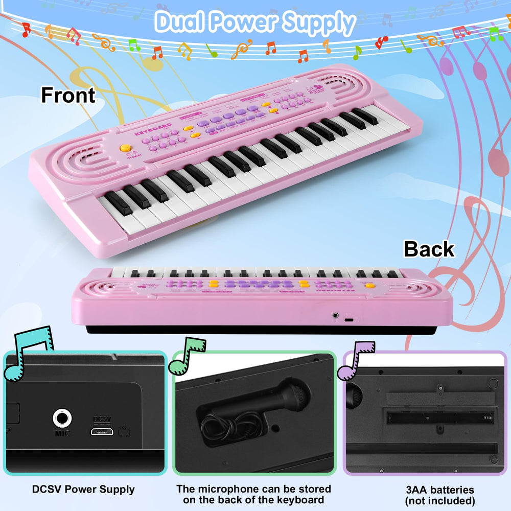 TWFRIC gift-ready pink piano for birthdays and holidays.