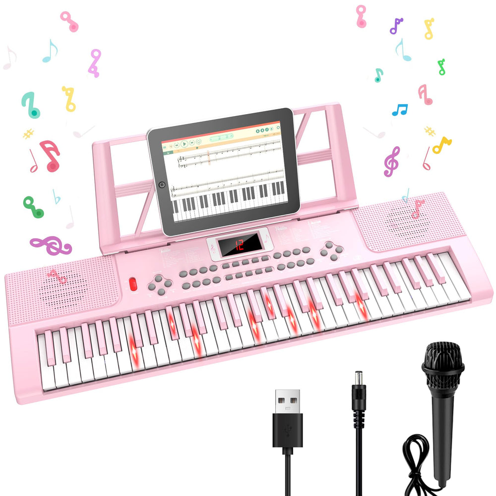 TWFRIC 61-key piano keyboard upgrade for improved kid-friendly playability