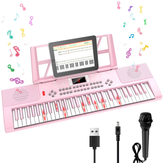TWFRIC 61-key piano keyboard upgrade for improved kid-friendly playability