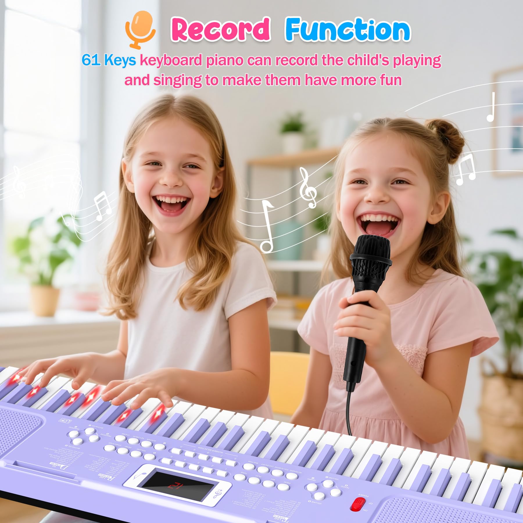 TWFRIC 61-key design enhances hand-eye coordination through play