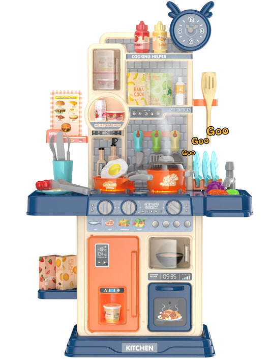 TWFRIC play kitchen blue stove for immersive pretend cooking and creative play sessions