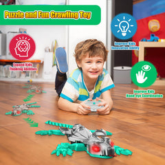 TWFRIC rc-control gecko grey provides precise multi-direction control for kids.