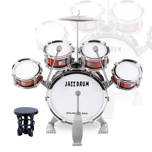 TWFRIC Toy Drum Set small drum 1 close-up for early music exploration.