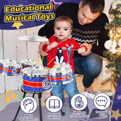 TWFRIC drum set stool included by design for stable play