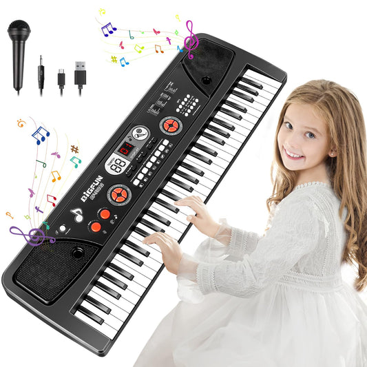 TWFRIC 61-key keyboard with LED screen for interactive learning