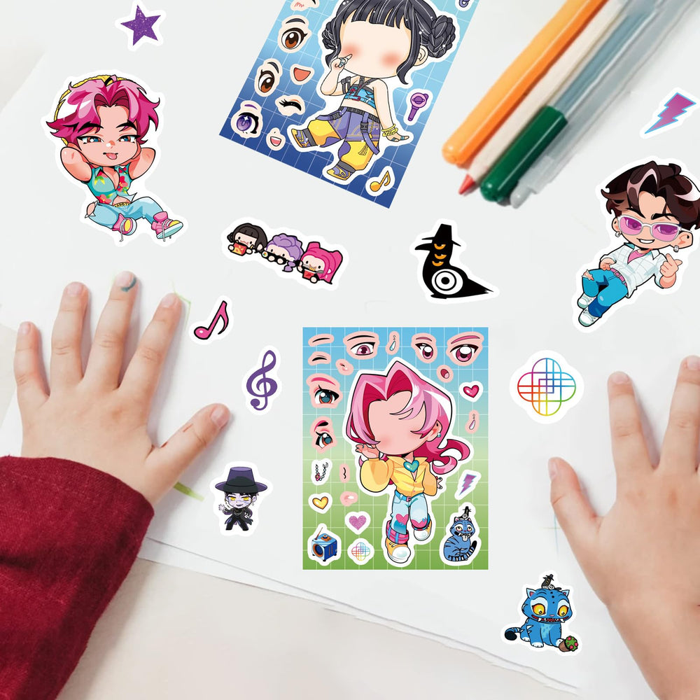 TWGOGOTIC Make A Face stickers—packaged together for easy gifting and sharing.