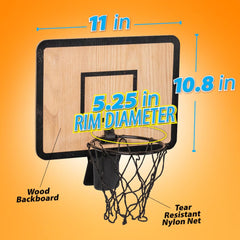 Twiddler Toys clip-on trash bin hoop shown in easy installation