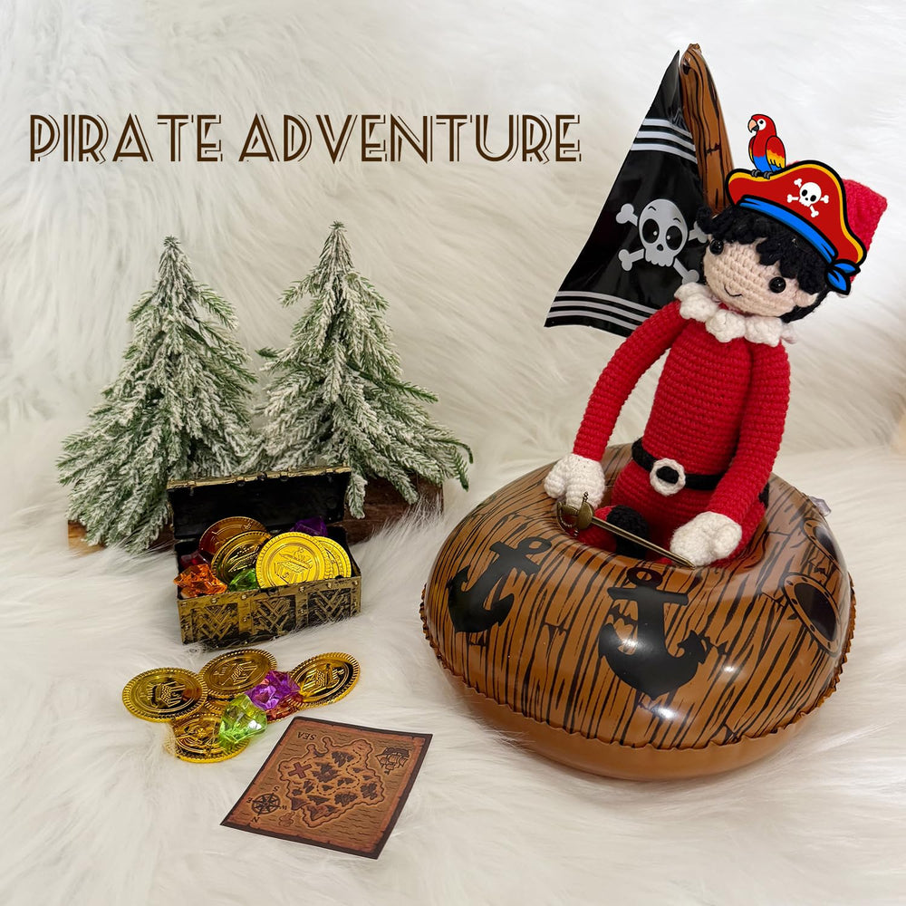 Twinjoykle pirate hat prop completes elf costume with nautical flair.