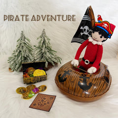 Twinjoykle pirate hat prop completes elf costume with nautical flair.