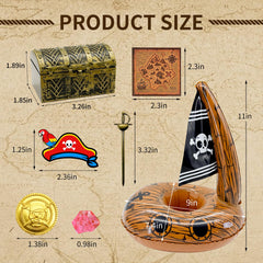 Twinjoykle treasure chest prop adds antique charm to Christmas decor.
