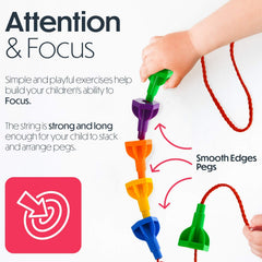 Twinkle me colorful pegs support color recognition and early math play.