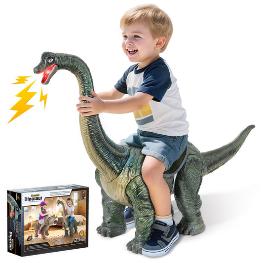 Twinkoo brachiosaurus ride-on toy with realistic texture for imaginative adventures
