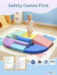Twinkoo extralarge soft blocks with hidden zippers for easy insertion.