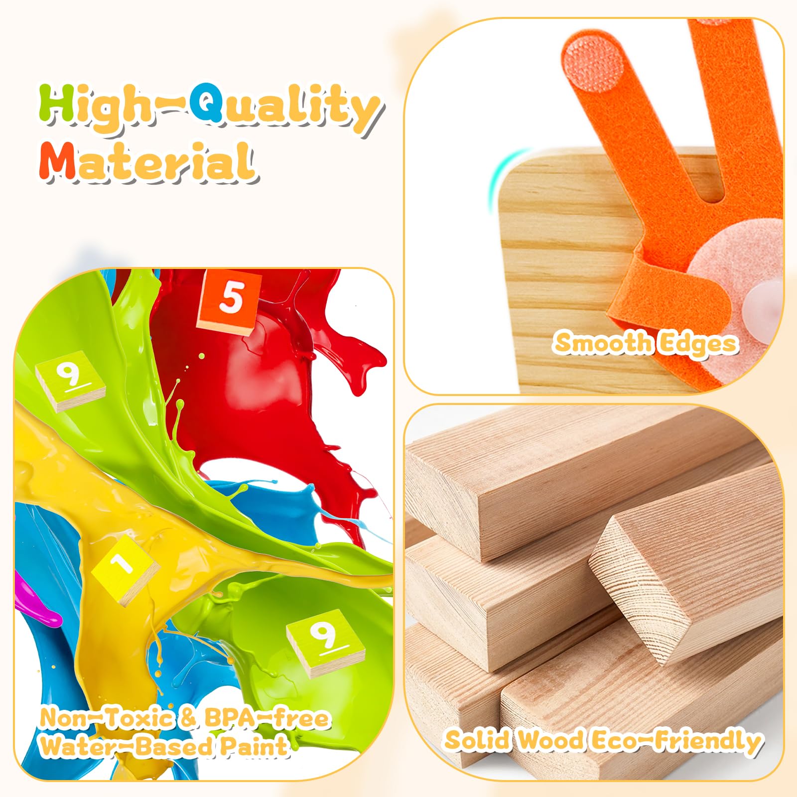 Twivah Learning Toys finger patterns speed number recognition.