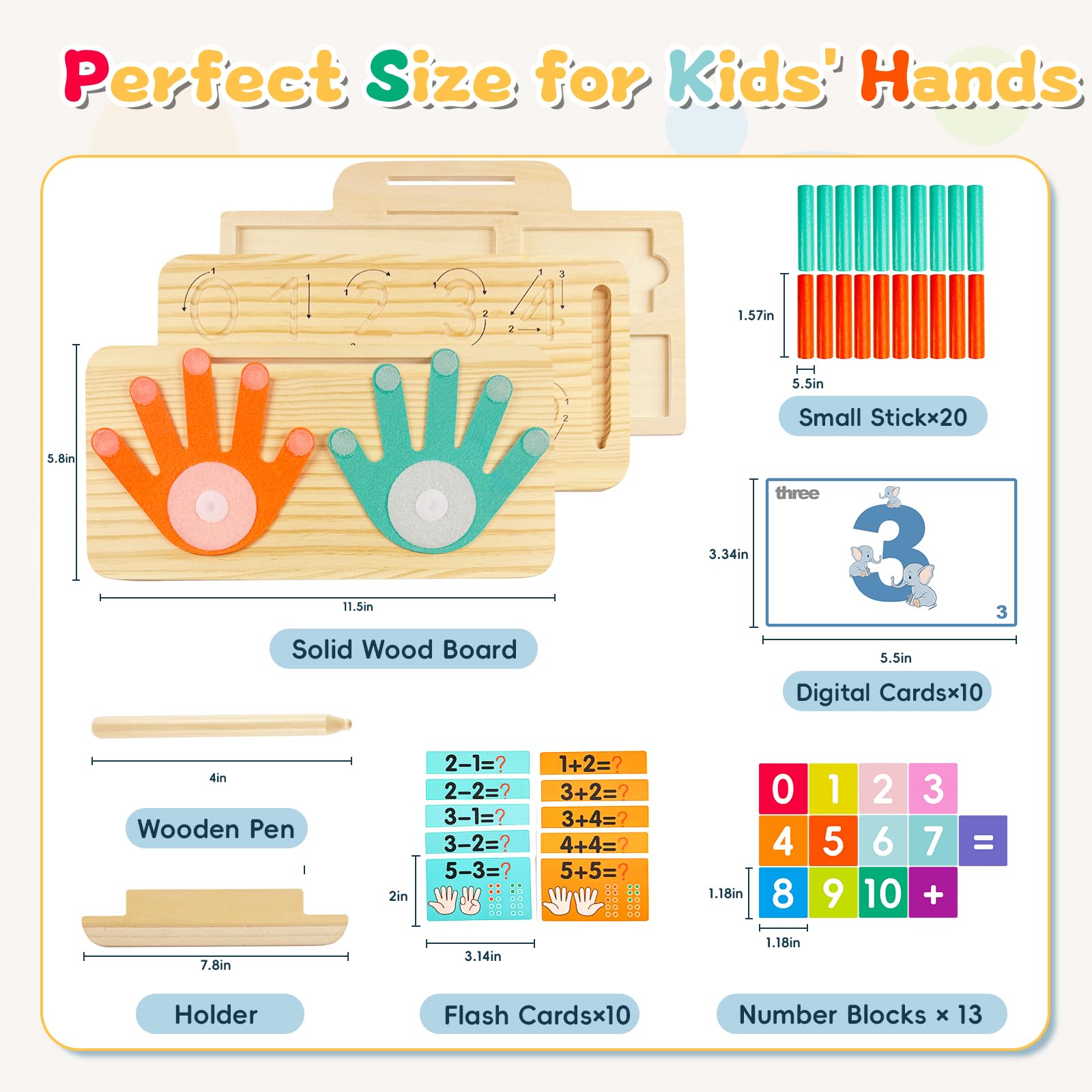 Twivah Learning Toys flip cards encourage number matching and sequencing.