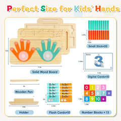 Twivah Learning Toys flip cards encourage number matching and sequencing.
