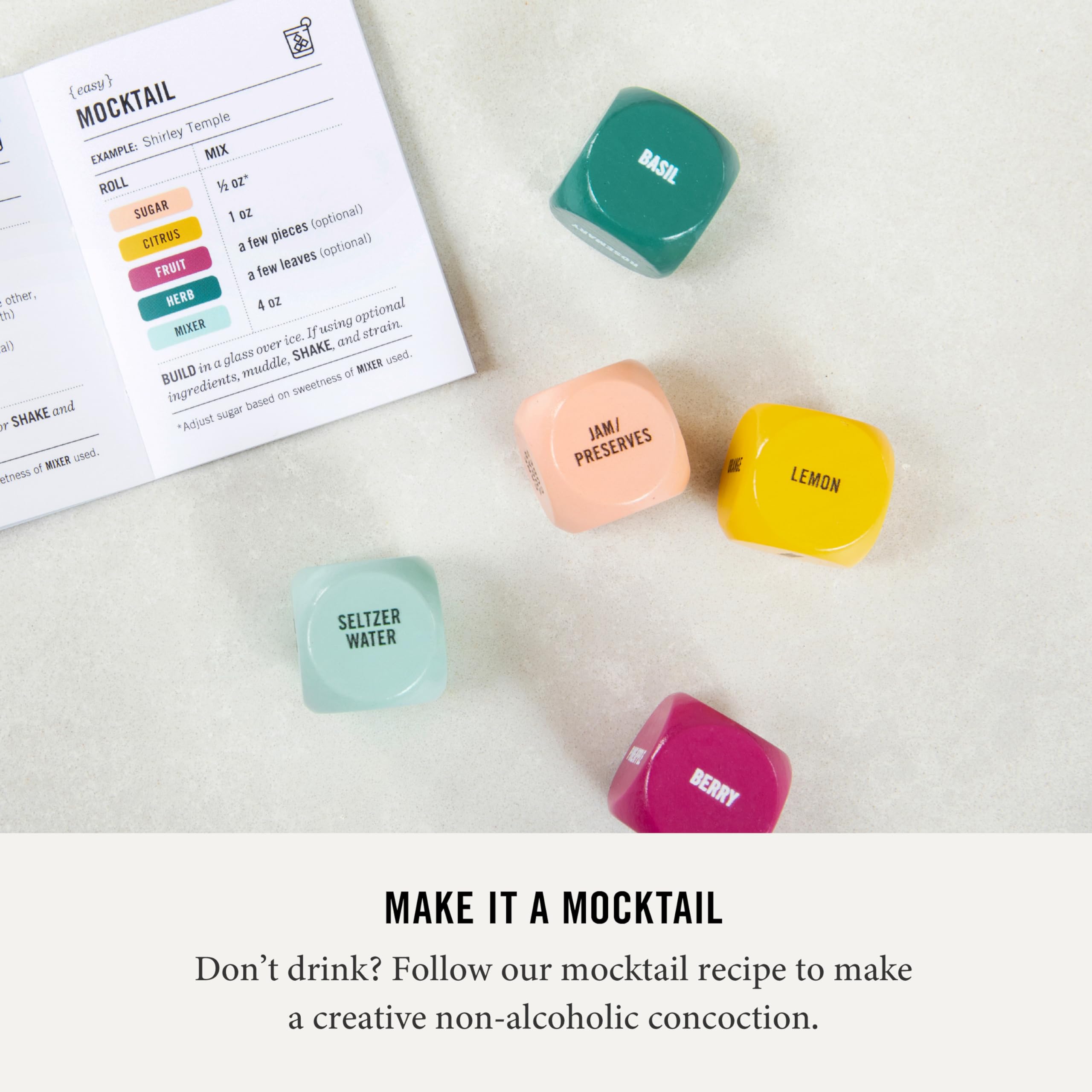 Two Tumbleweeds dice-fruit with sliced fruit suggesting vibrant garnishes