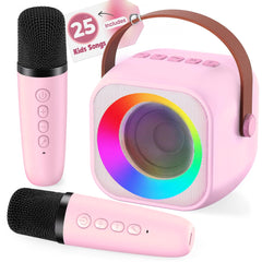 Two3Sevens Mini Karaoke Machine for Kids main unit, ideal for family sing-alongs.
