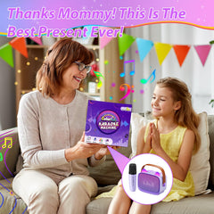 TWOBIGO mini karaoke LED animations energize family sing-alongs.