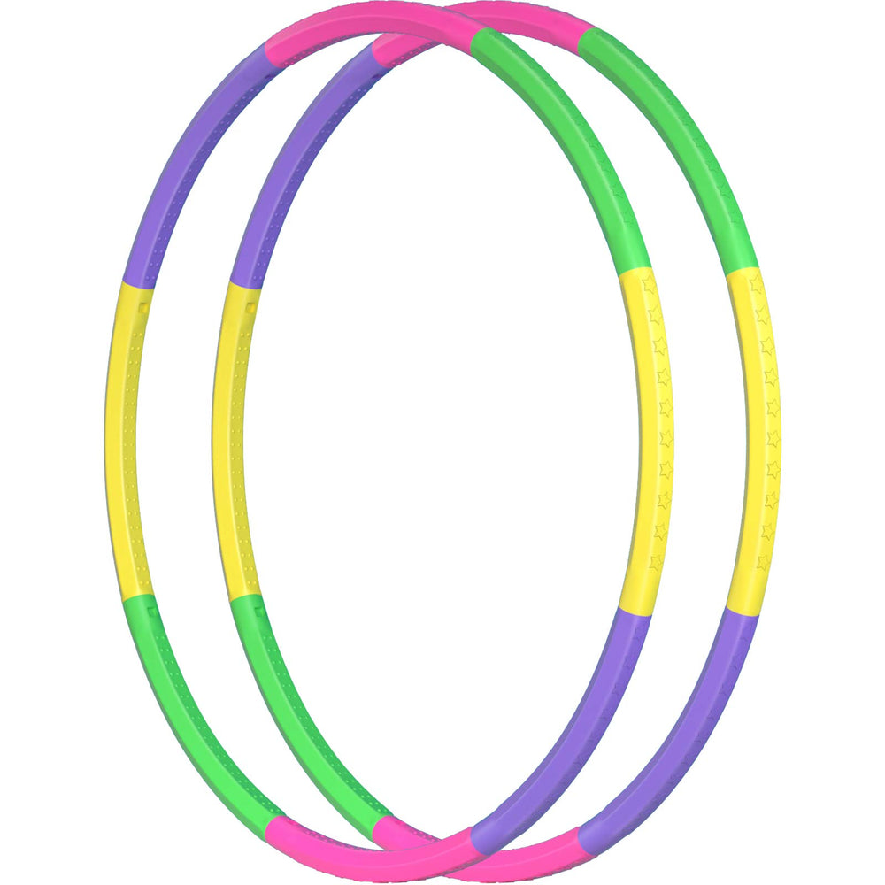 2Buyshop 2Pack Color Hoop assembly demonstrates quick setup for kids' play