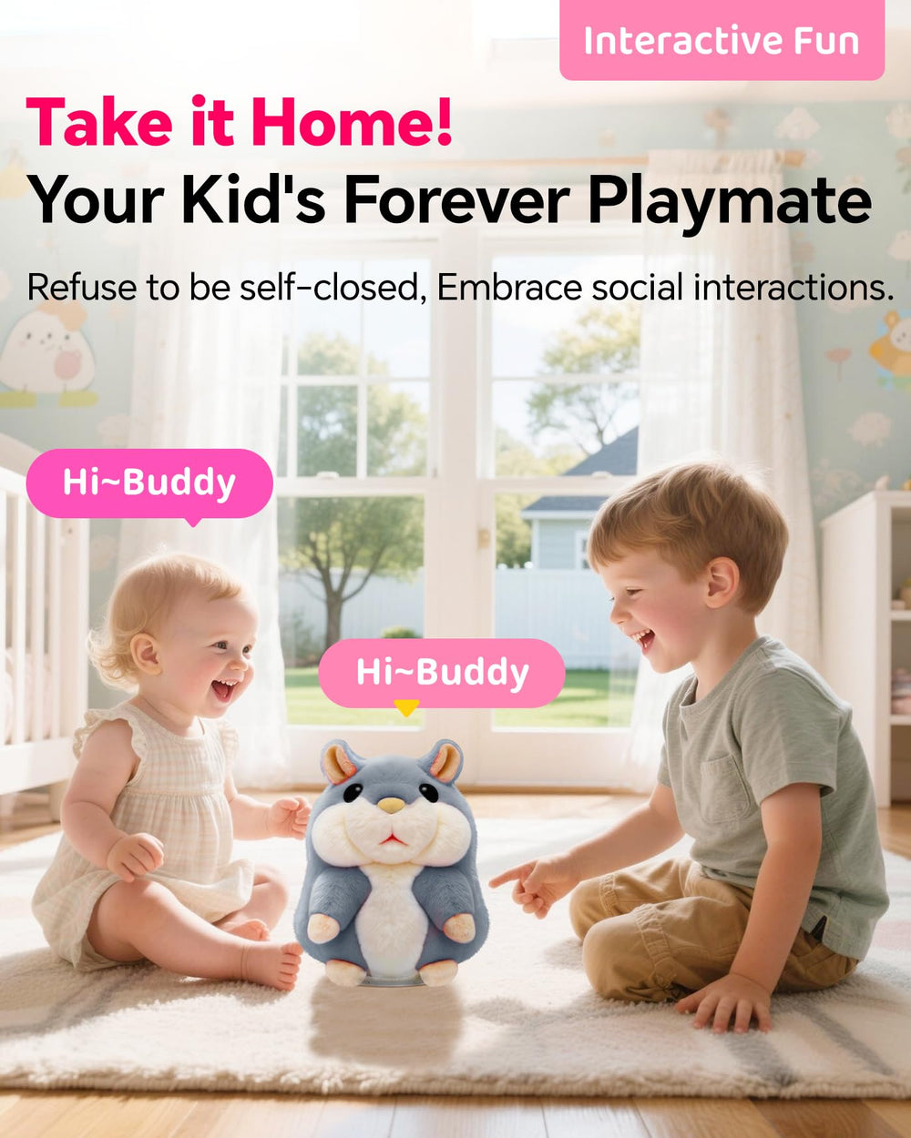 TWORIVER talking hamster makes a fun stocking stuffer for kids.
