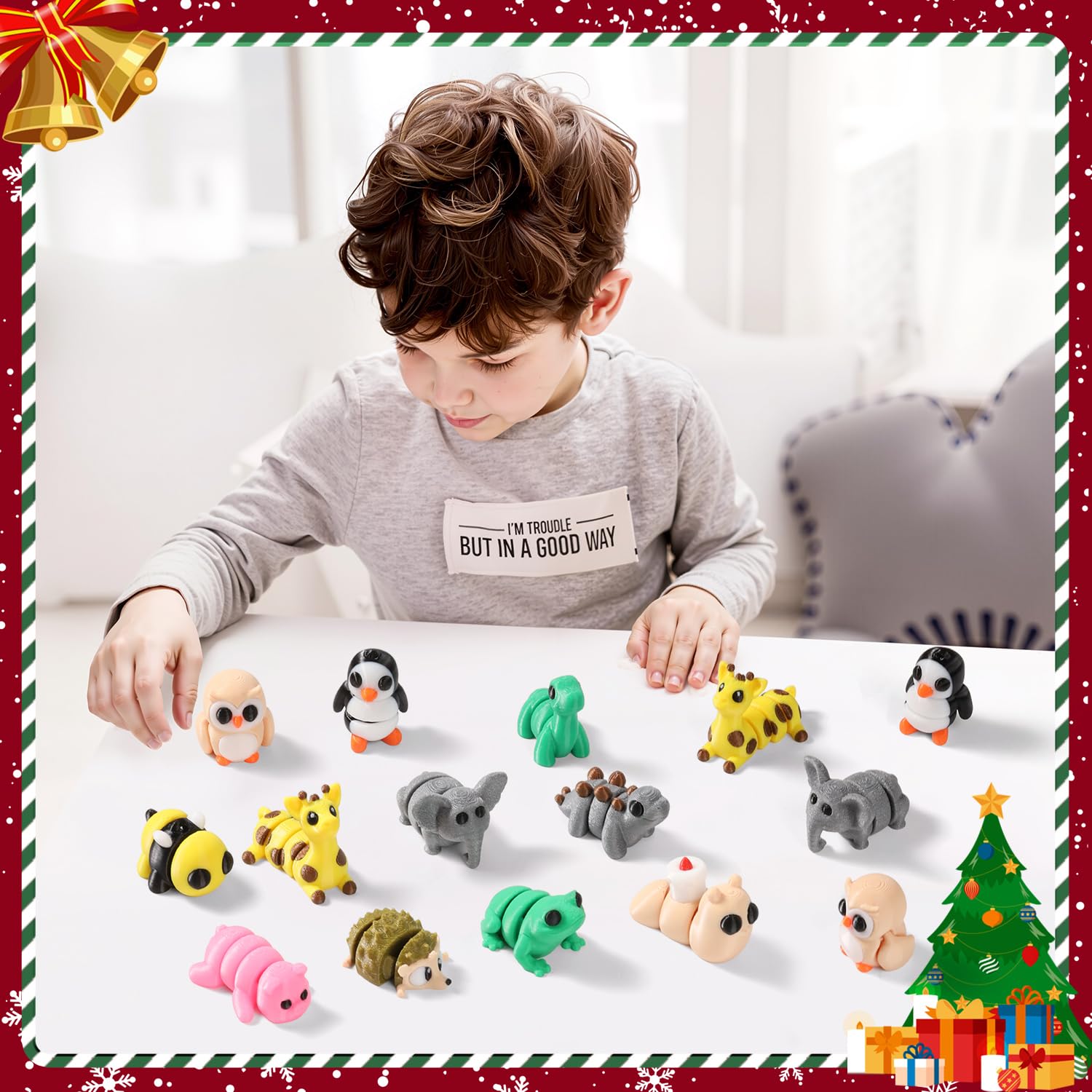 TXB3DOK elephant articulated figurine offers tactile learning fun.