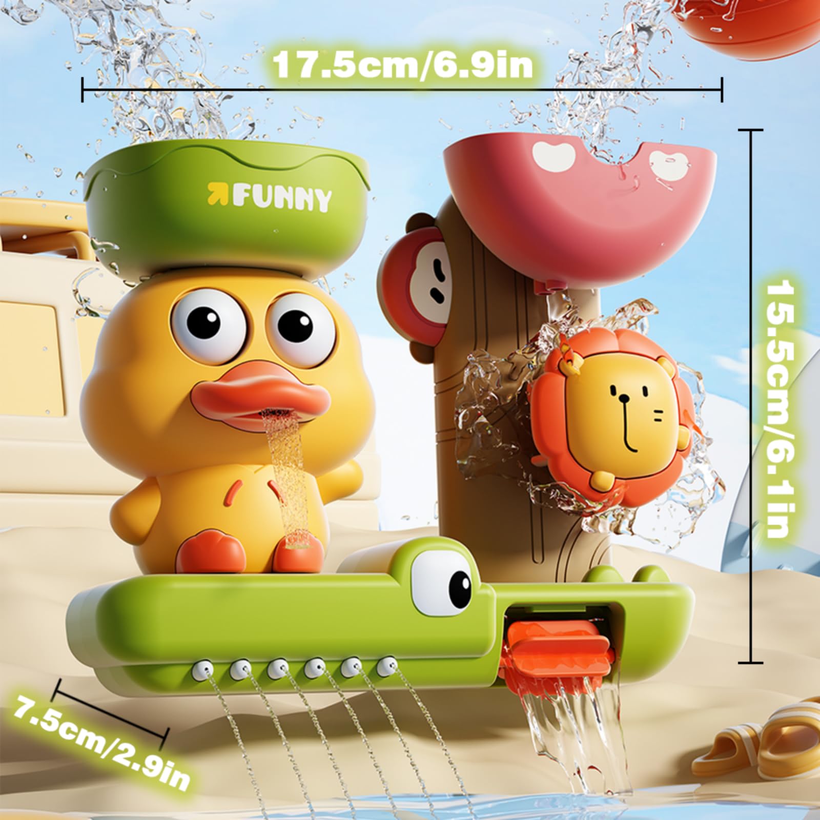 TXTLDB bath toy safe ABS plastic with smooth edges for gentle tub play.