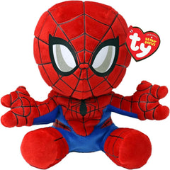 Ty Spiderman plush, 20cm, vibrant colors ideal for display or gift.