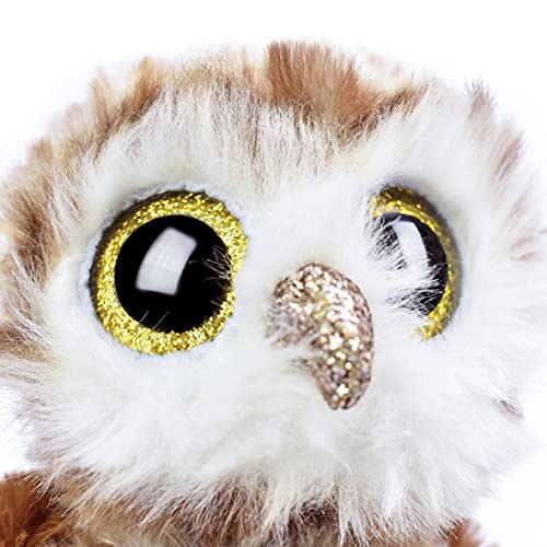 Ty Percy Barn Owl Beanie Boo plush texture for cozy snuggles