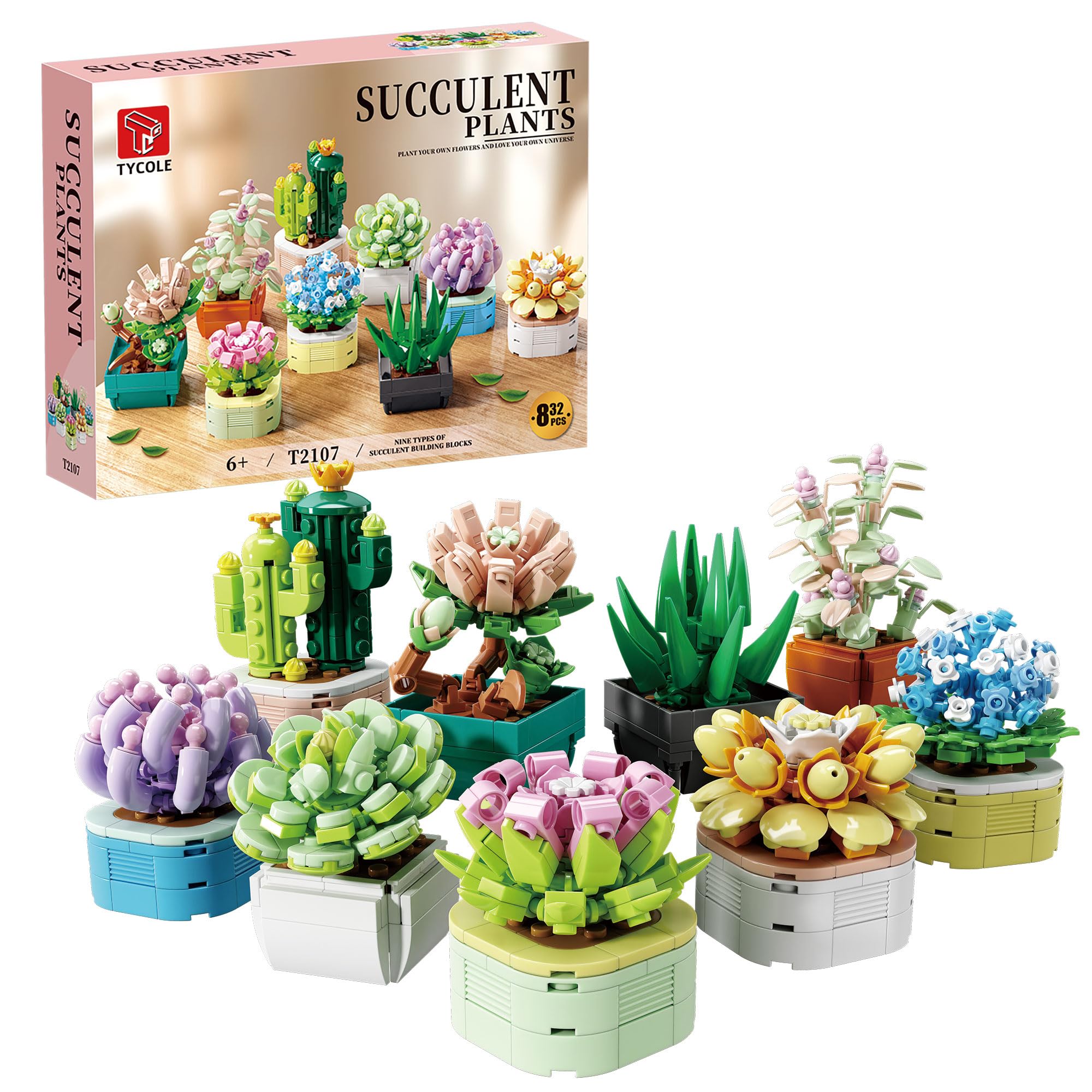 TYCOLE 9in1 tiny flowers set assembly: build your own botanical display.