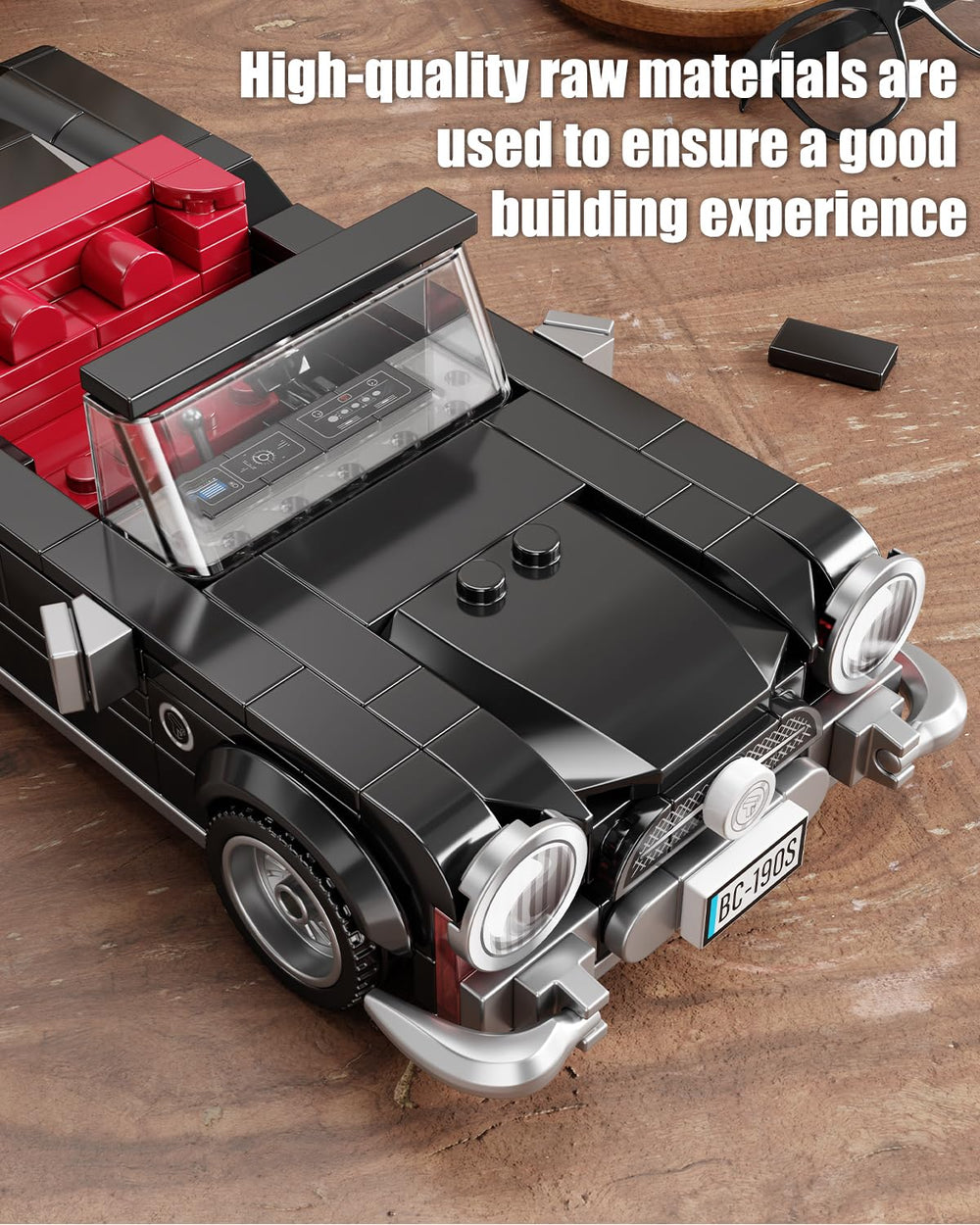 TYCOLE assembled supersports car model shows off vintage styling with premium detail.