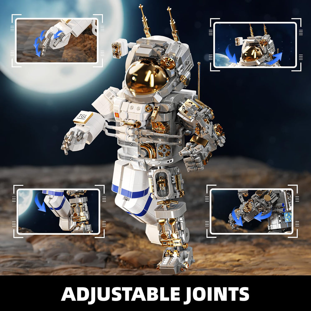 TYCOLE Astronaut poseable joints let you animate dynamic space scenes