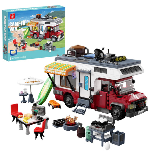 TYCOLE City Camper Van build kit — realistic RV frame for creative play and display.