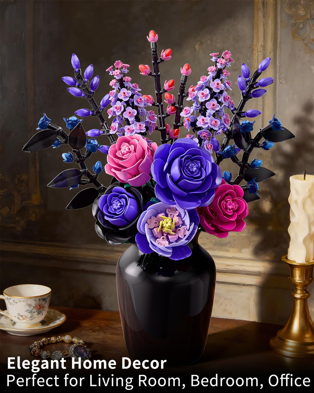 TYCOLE set featuring camellias and hyacinths for customizable arrangements.