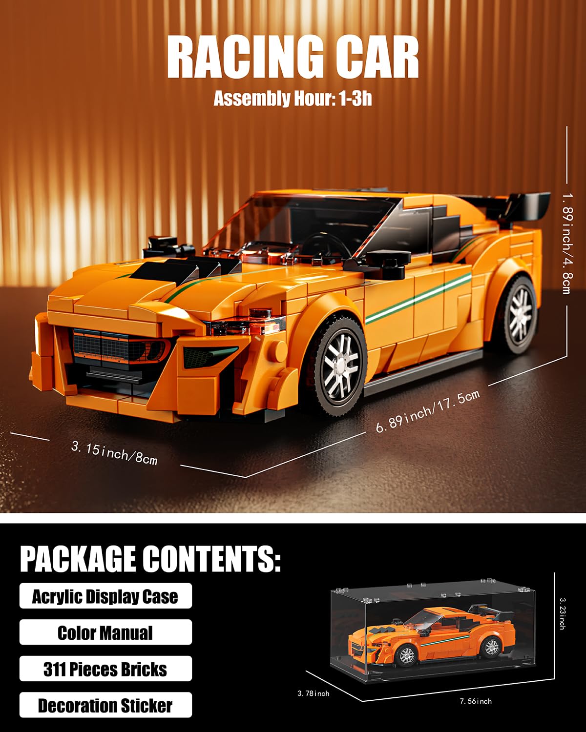 Openable car cover on TYCOLE model for interactive play