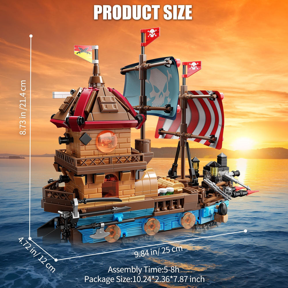 TYCOLE pirate ship building kit gift packaging ideal for birthdays or holidays