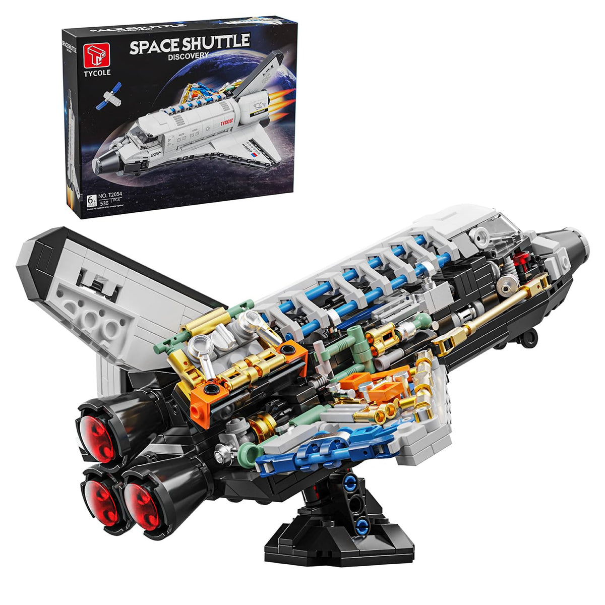 TYCOLE Space Shuttle assembly view for an impressive desktop display and hands-on learning.