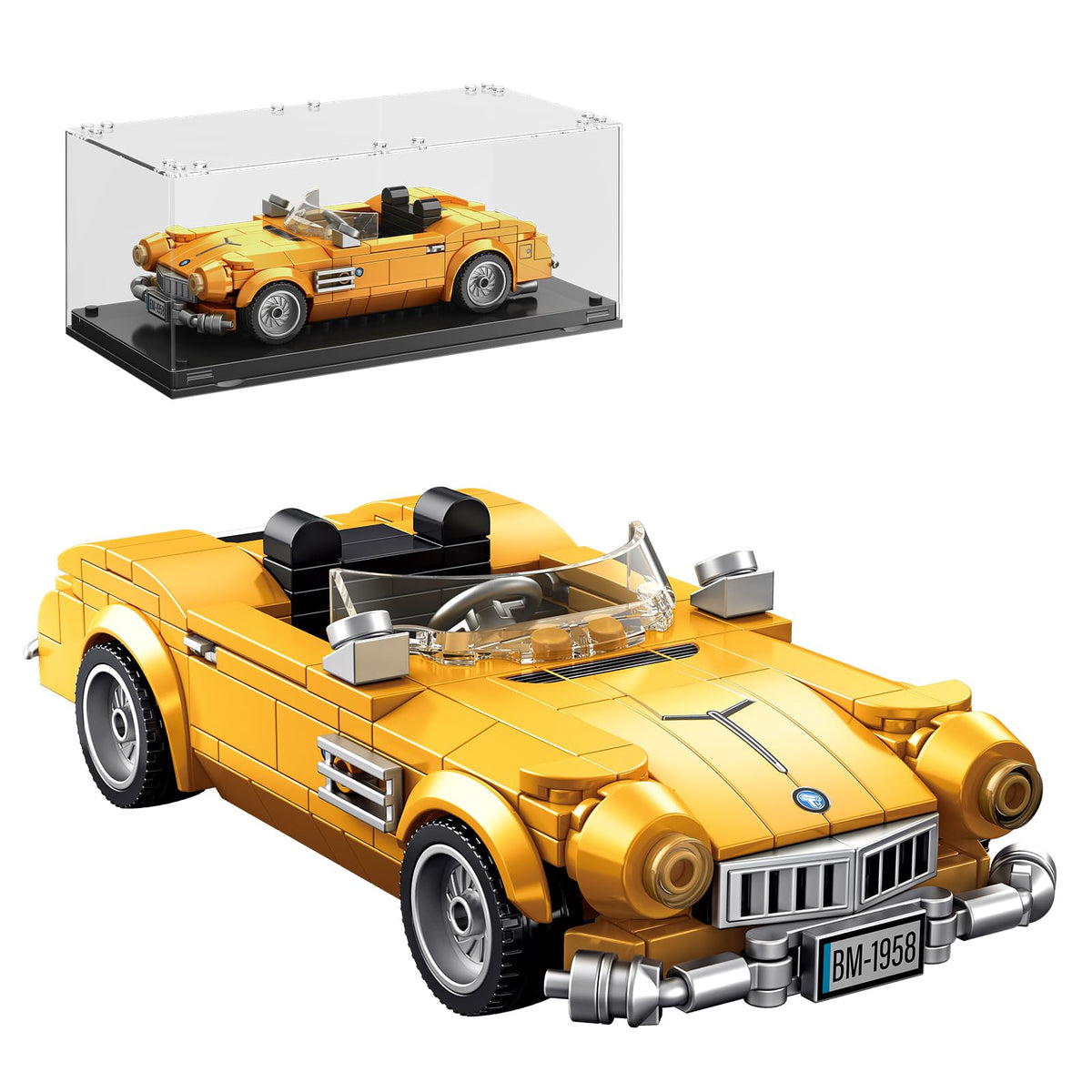 TYCOLE Sports Cars building blocks with display case – ideal for stylish home display