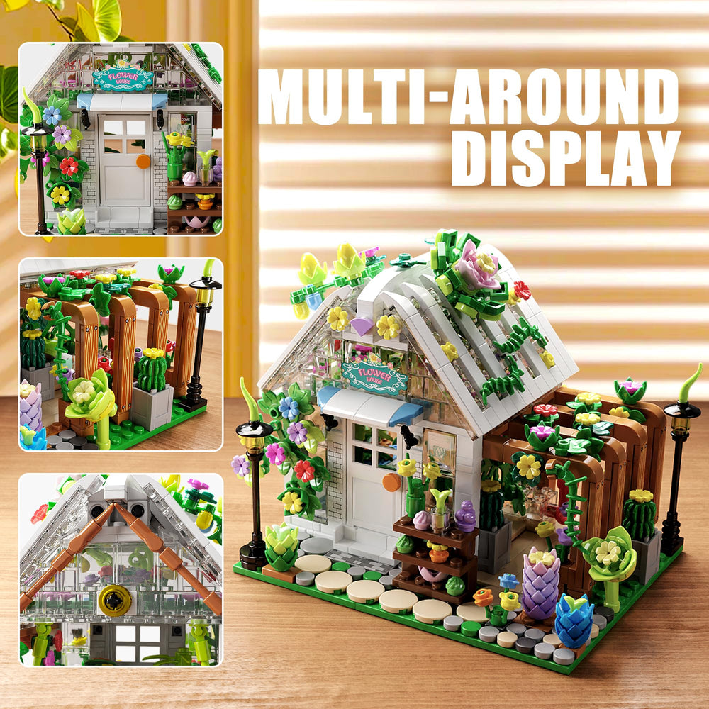 TYCOLE Flower House door and windows for open play and display