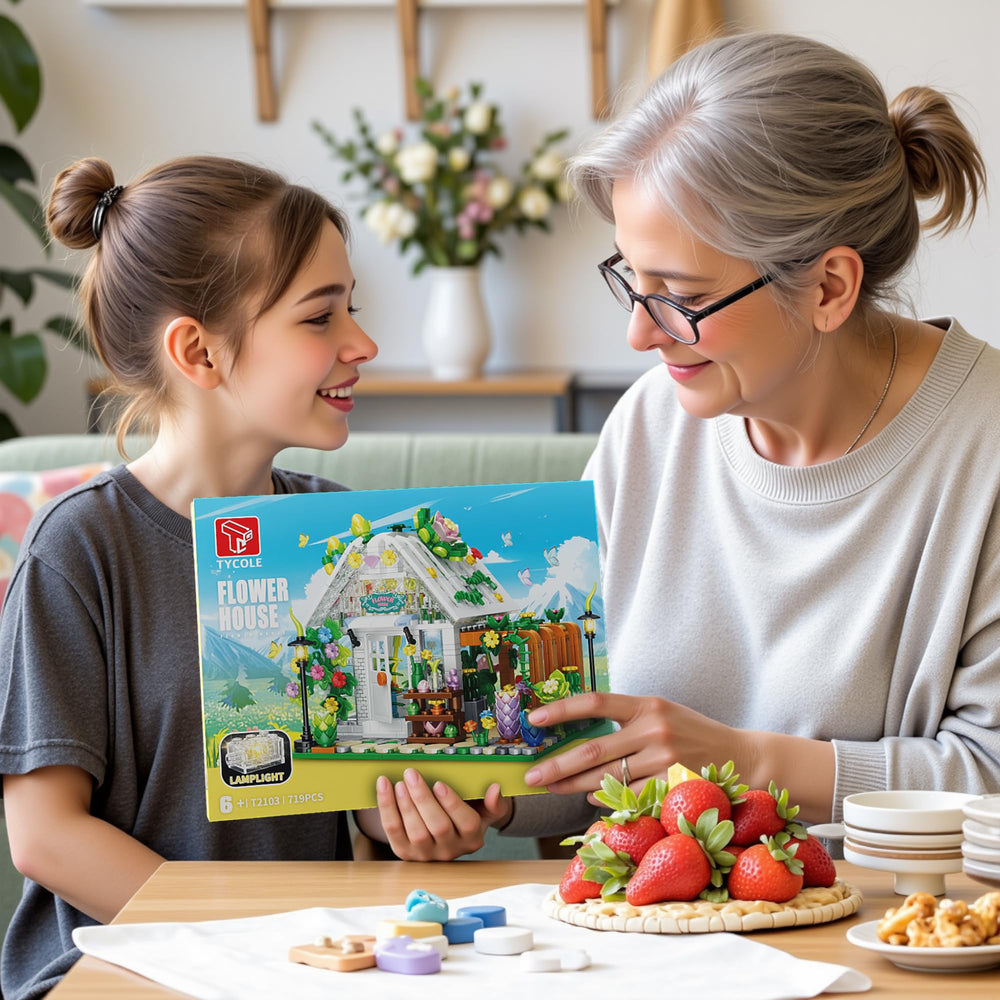 TYCOLE Flower House gift idea emphasizing collaborative building fun