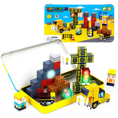 Tyholoo 45-piece magnetic blocks travel set fuels imaginative play during flights and trips