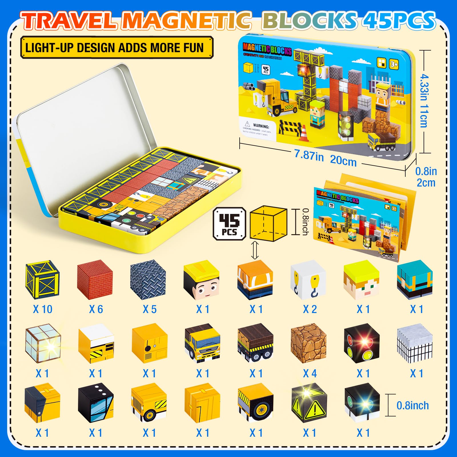 Tyholoo safe ABS magnets ensure secure, non-toxic play for children 3+